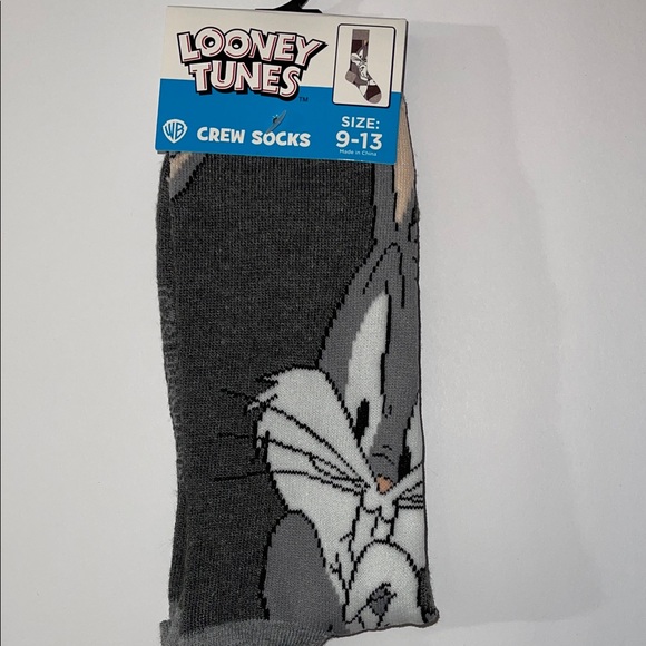 Warner Bros. Other - Warner Bros. Gray and White Bugs Bunny Socks